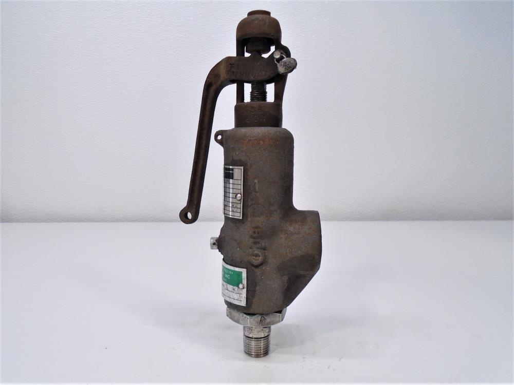 Dresser Consolidated Relief Valve #1990C-1, WCC, 1/2" MNPT x 1" FNPT, 300 PSI